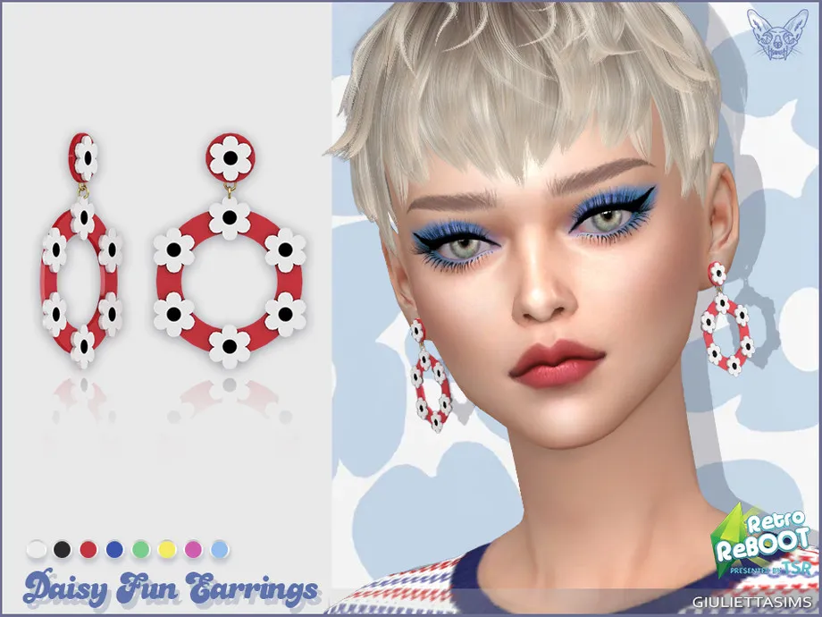 Retro ReBoot Daisy Fun Earrings