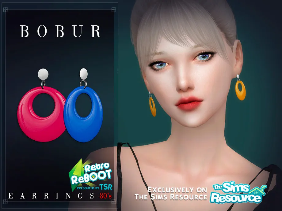 Bobur Retro ReBOOT Earrings 80s