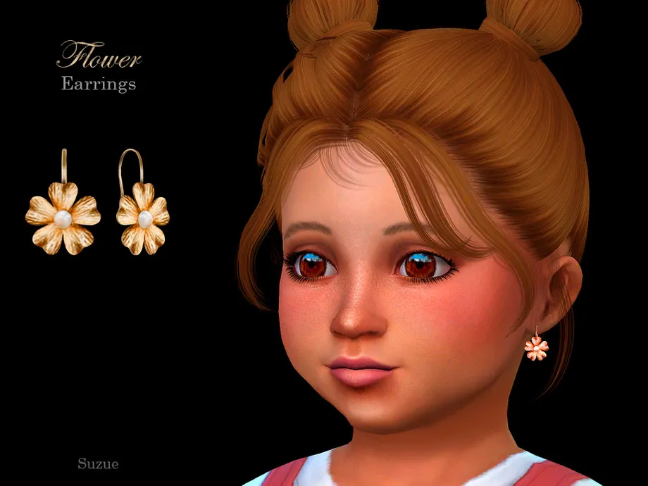 Flower Earrings Toddler