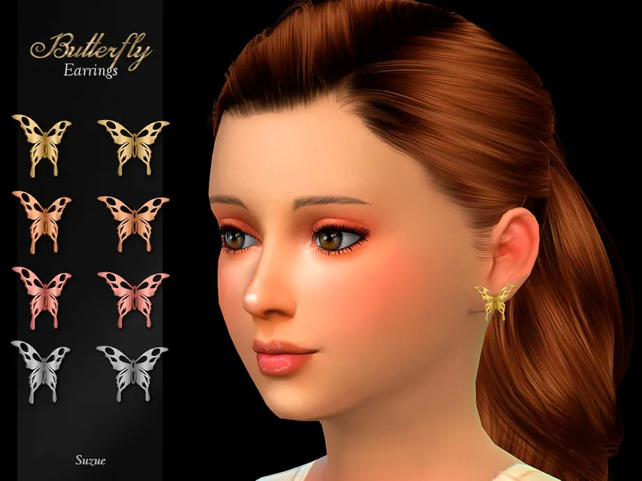 Butterfly Earrings Child