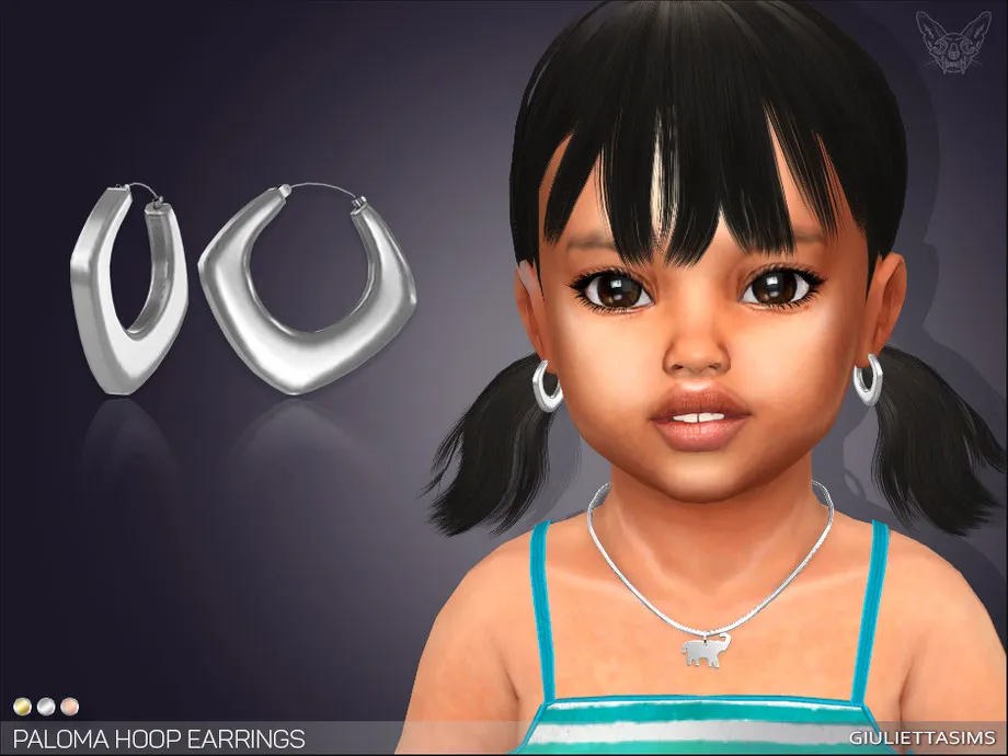Paloma Hoop Earrings For Toddlers