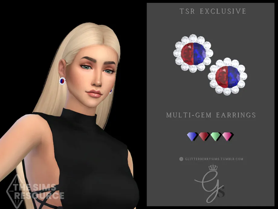 Multi-Gem Earrings
