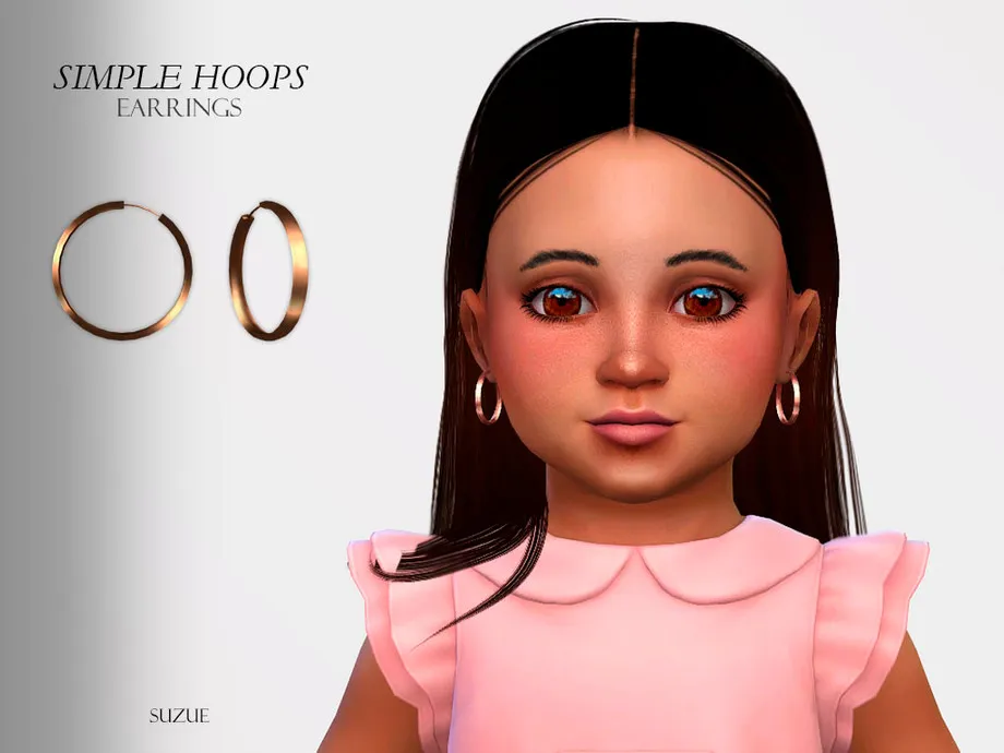 Simple Hoops Earrings Toddler