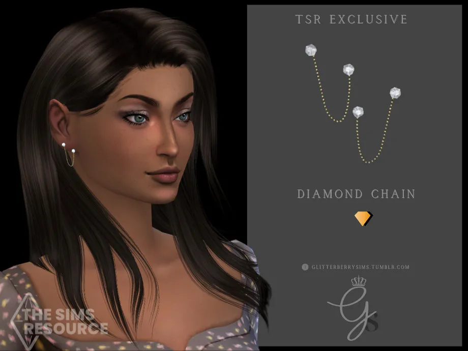 Diamond Chain Earring