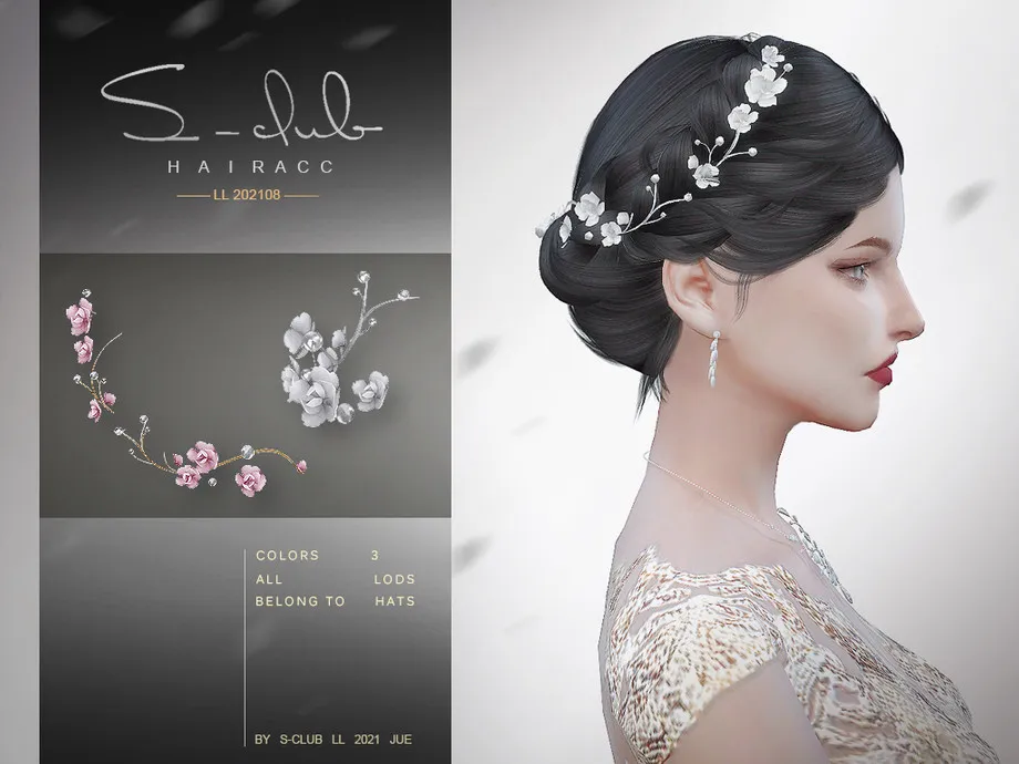 S-Club LL ts4 Hair ACC 202108