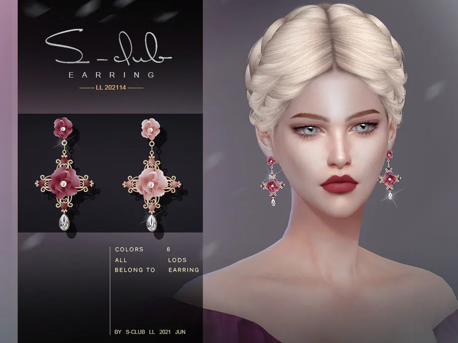 S-Club ts4 LL EARRINGS 202114