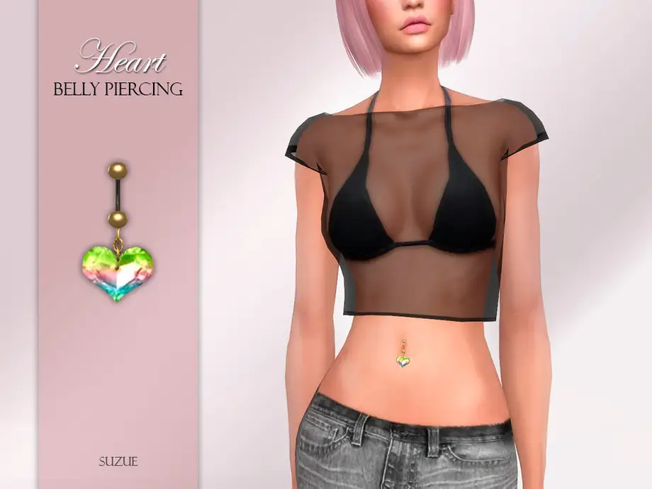 Heart Belly Piercing