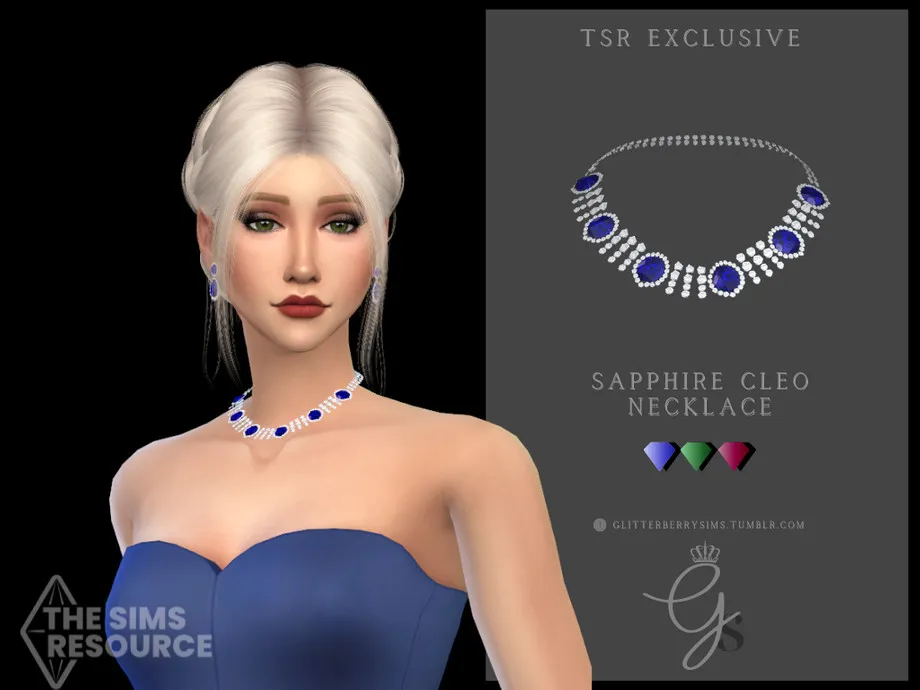 Sapphire Cleo Necklace