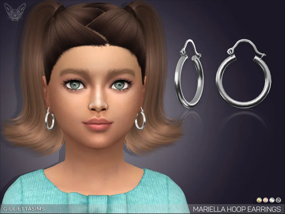 Mariella Hoop Earrings For Kids