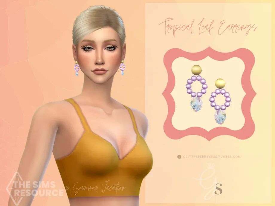 Summer Vacation: Tropical Leaf Earrings