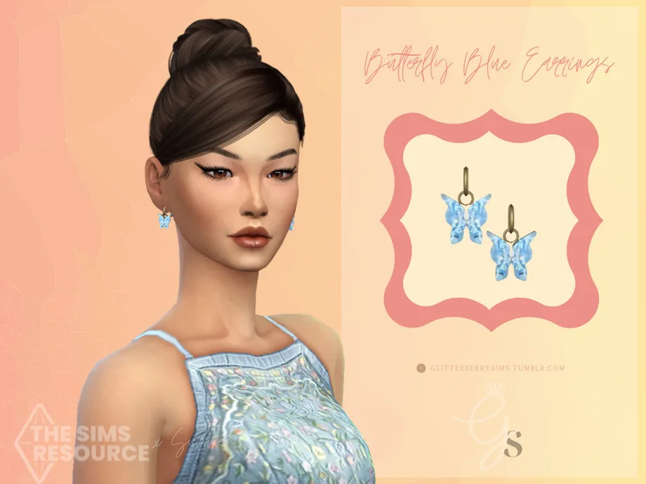 Summer Vacation: Blue Butterfly Earrings