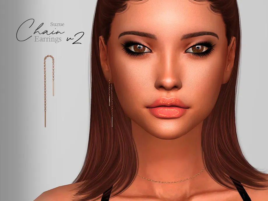 Chain Earrings v2 Right Side