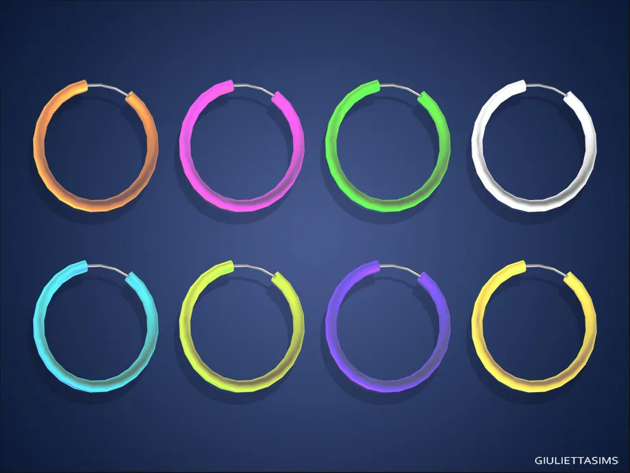 Glow Festival Hoop Earrings For Kids