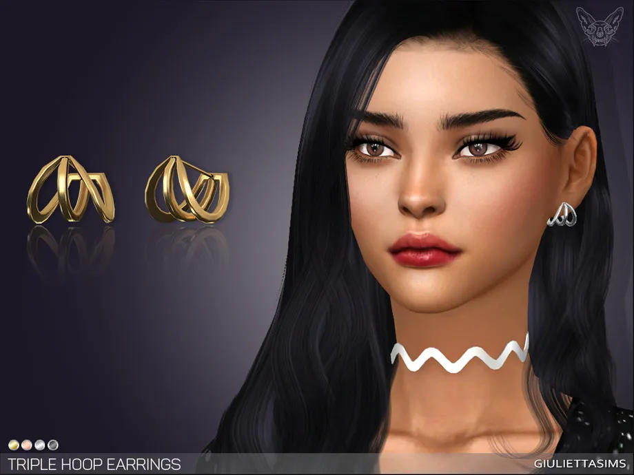 Triple Hoop Earrings