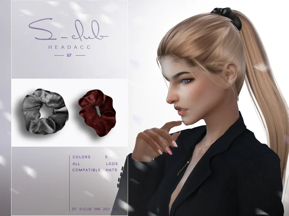 Rubber band for Ponytail hair by S-Club