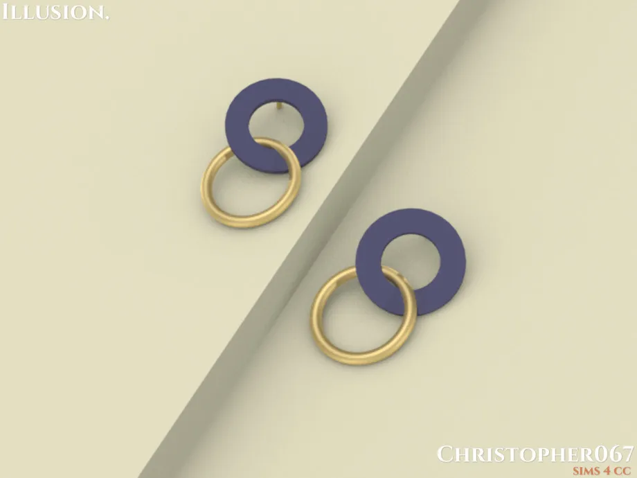 Illusion Earrings / Christopher067