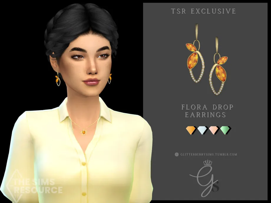 Flora Drop Earrings