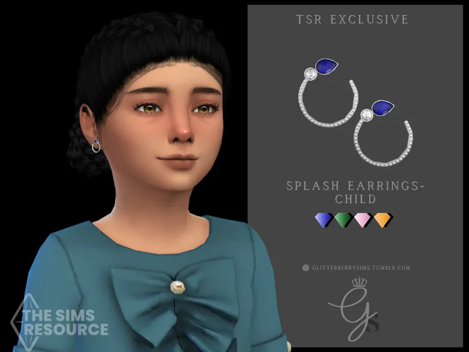 Splash Earrings- Child