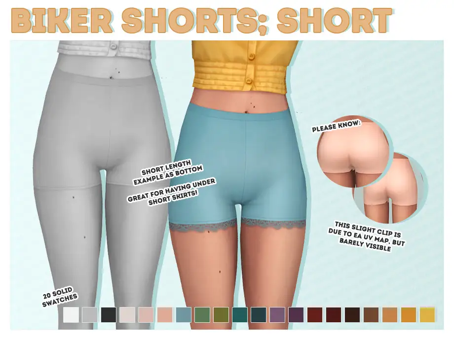 Accessory Biker Shorts (short lace)