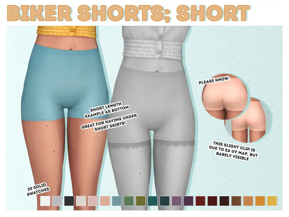 Accessory Biker Shorts (short plain)