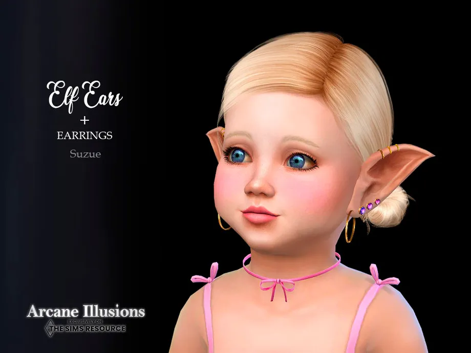 Arcane Illusions Elf Ears + Earrings Toddler