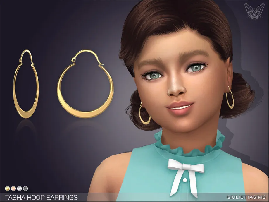 Tasha Hoop Earrings For Kids