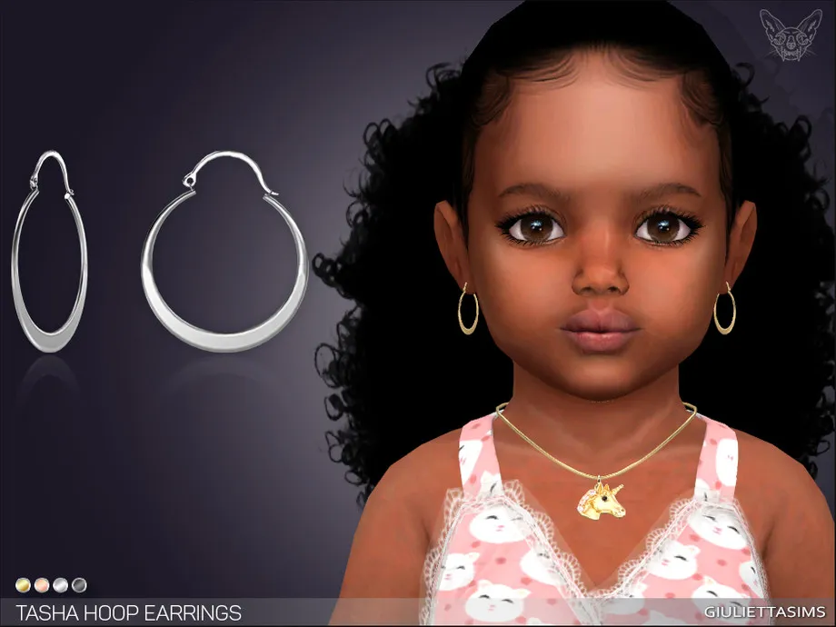 Tasha Hoop Earrings For Toddlers