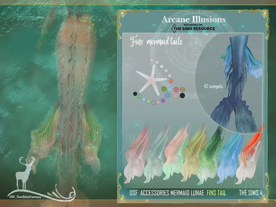 Arcane Illusions. Accessories Mermaid Lunae / FINS TAIL