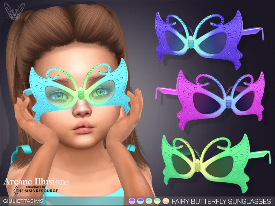 Arcane Illusions - Fairy Butterfly Sunglasses For Toddlers