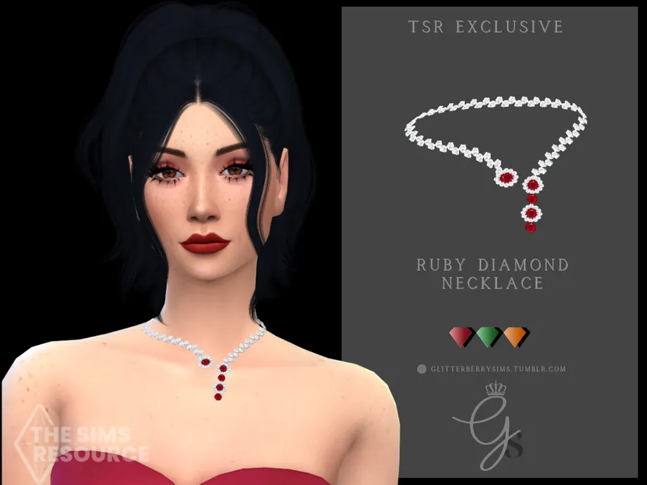 Ruby Diamond Necklace