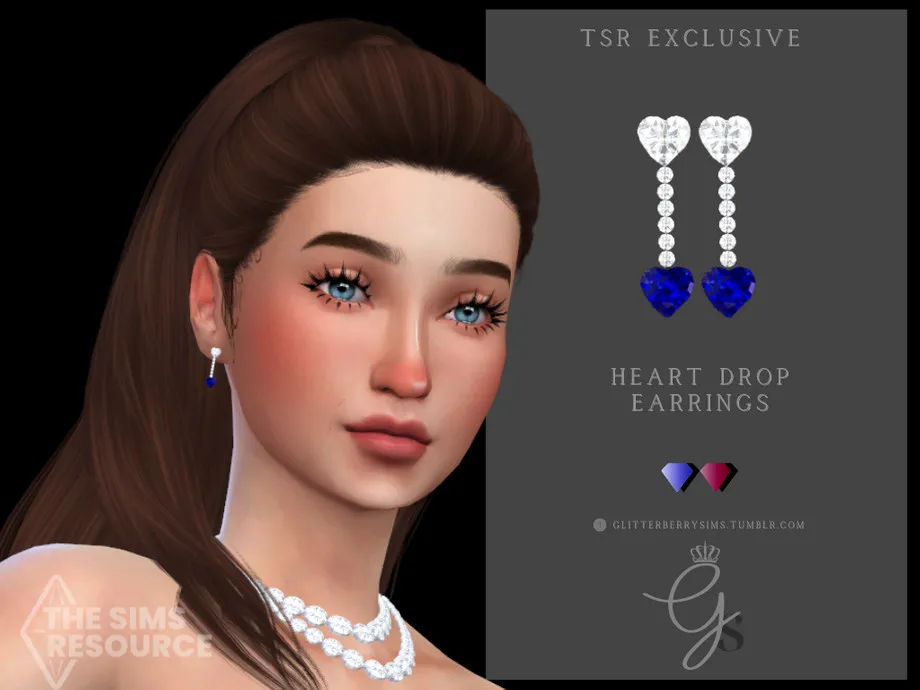 Heart Drop Earrings