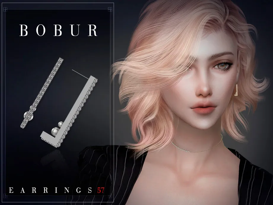 Simple diamond pearl earrings