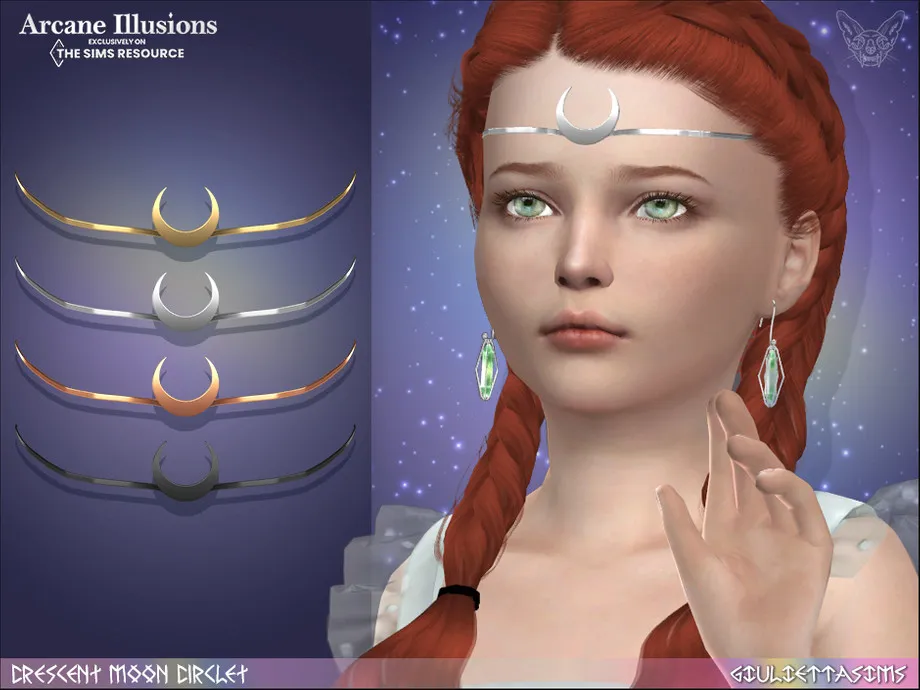 Arcane Illusions - Crescent Moon Circlet For Kids