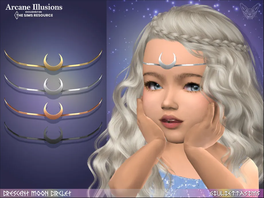 Arcane Illusions - Crescent Moon Circlet For Toddlers