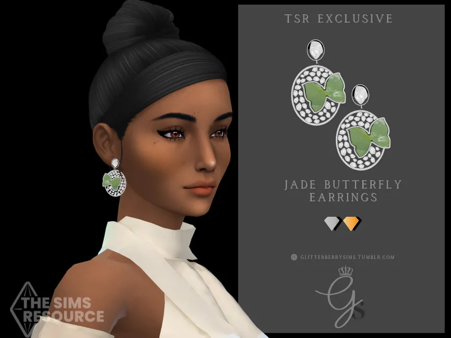 Jade Butterfly Earrings