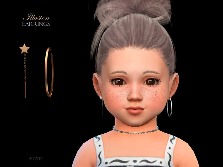 Illusion Earrings Toddler