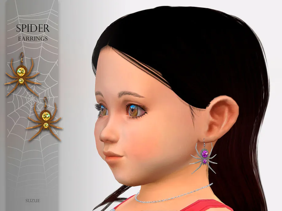 Spider Earrings Toddler