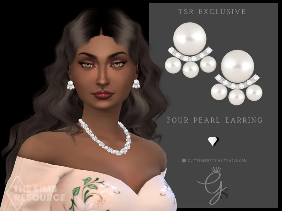 Four Pearl Earrings