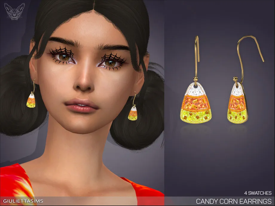 Candy Corn Earrings