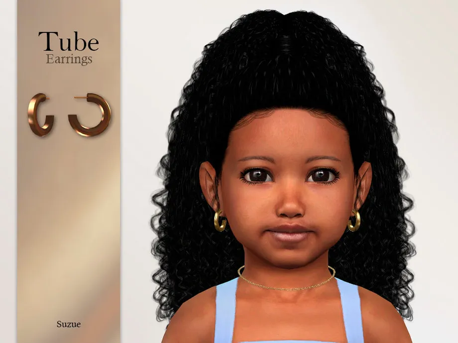 Tube Hoops Earrings Toddler