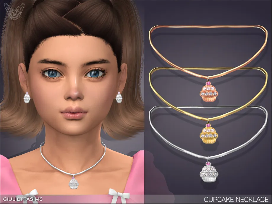 Cupcake Necklace For Kids