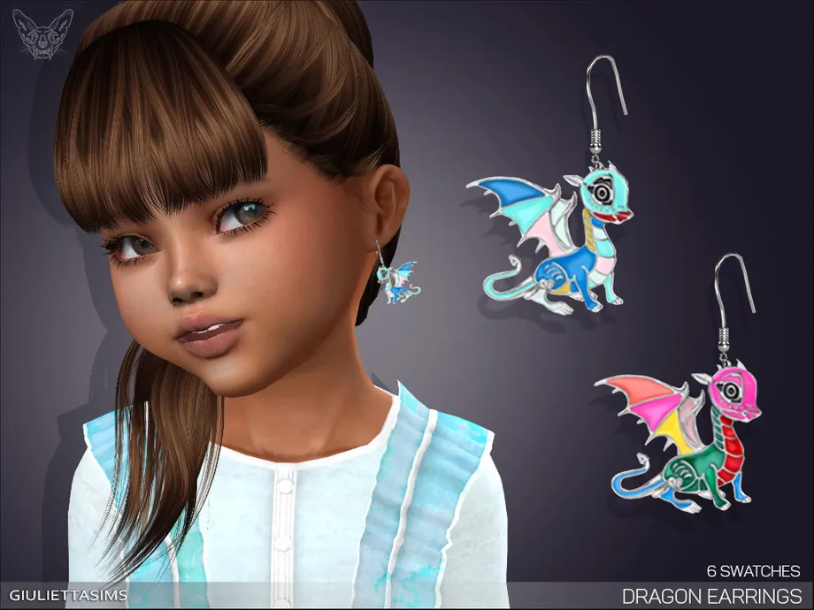 Dragon Earrings For Toddlers
