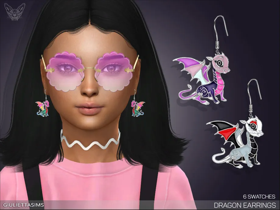 Dragon Earrings For Kids