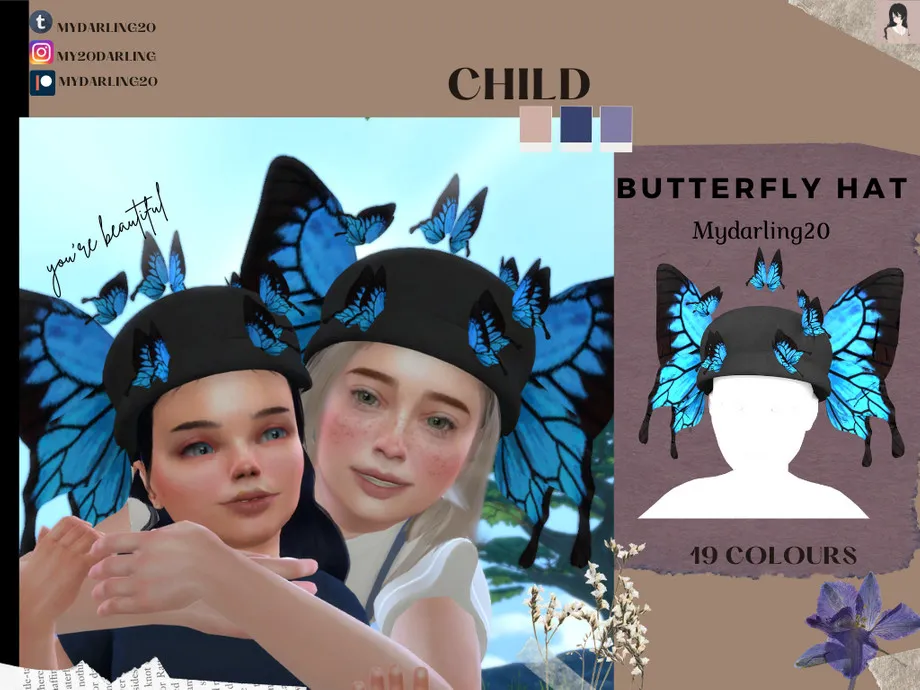 Butterfly Hat Child