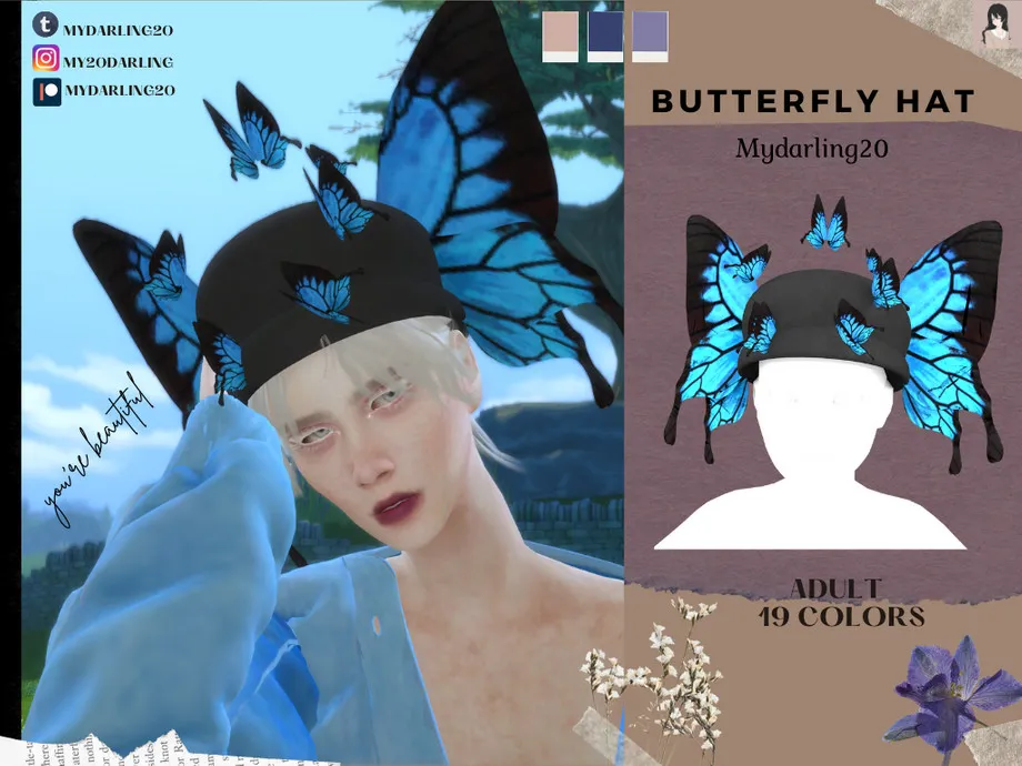 Butterfly Hat Adult