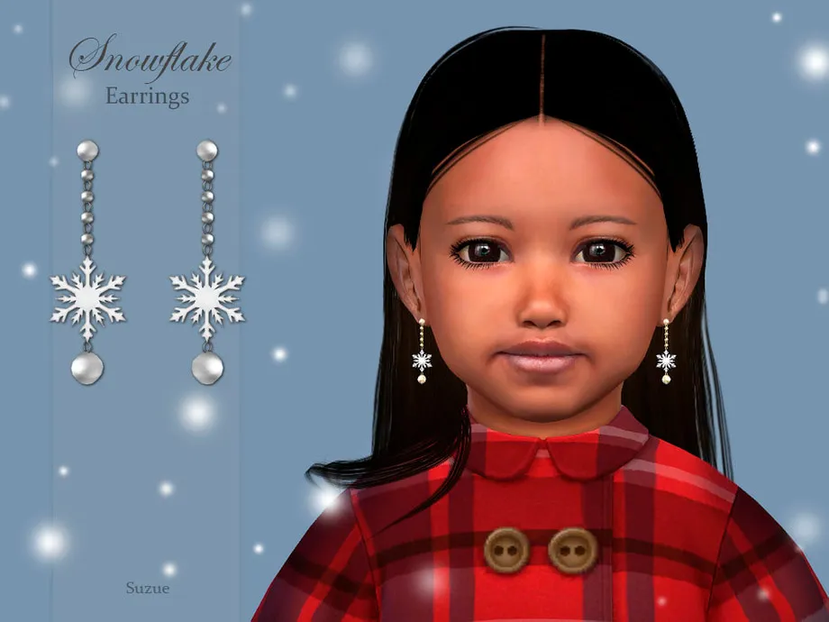 Snowflake Earrings Toddler