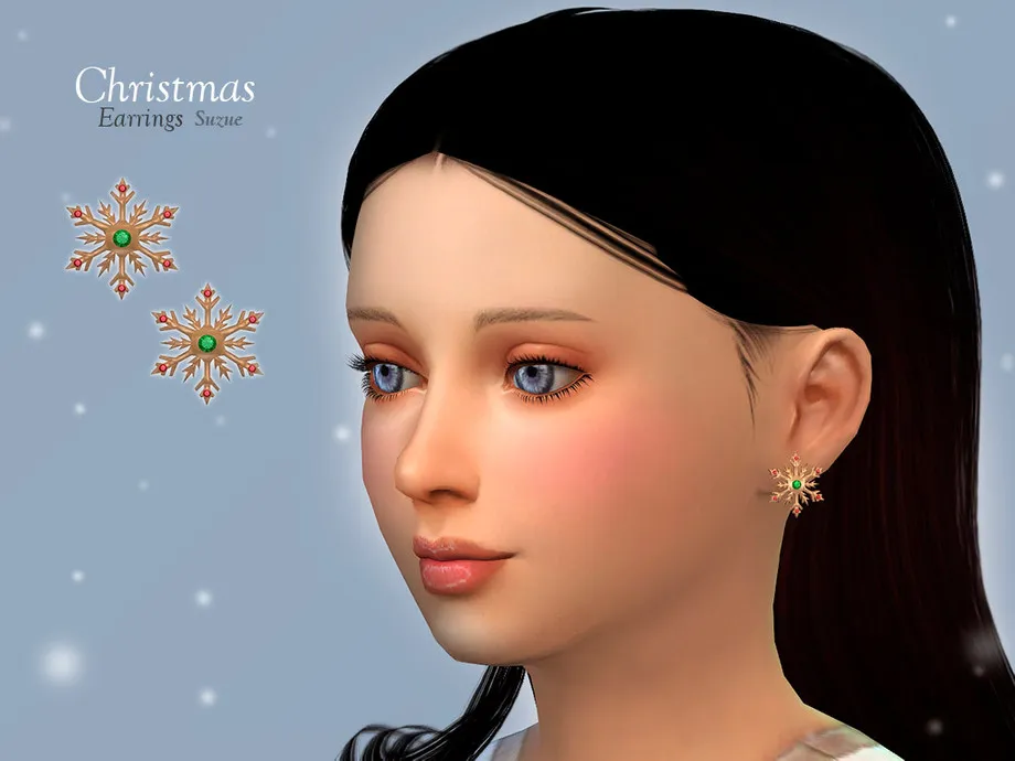 Christmas Earrings Child