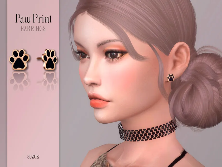 Paw Print Earrings