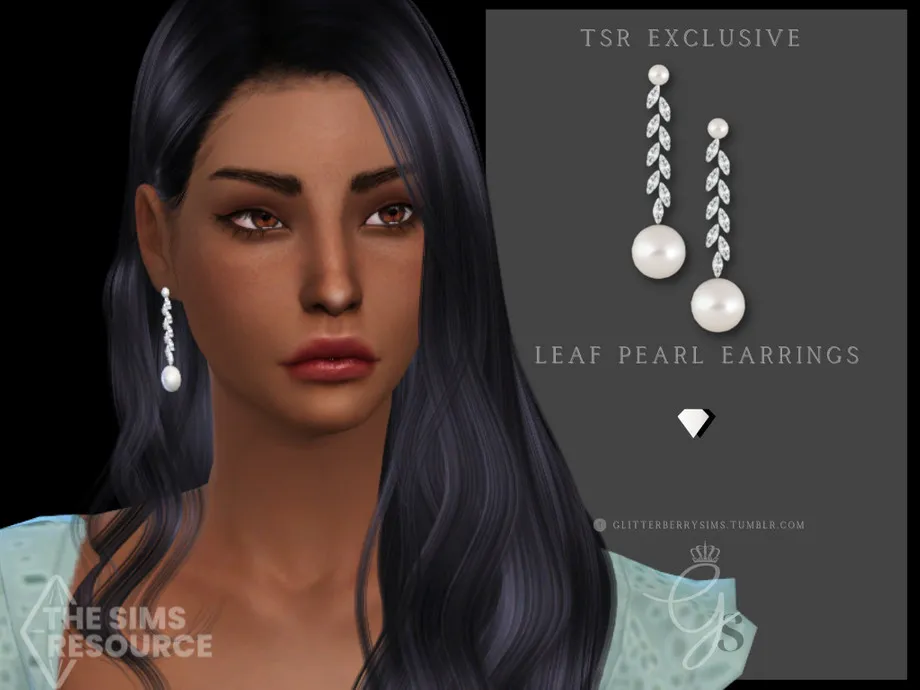 Leaf Pearl Earrings