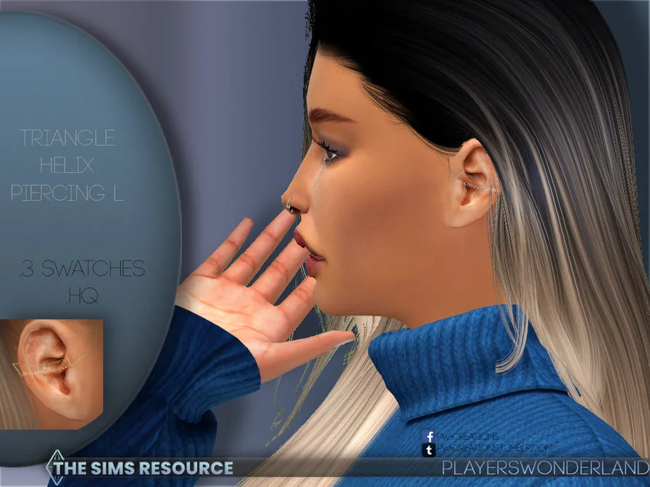 Triangle Helix Piercing L